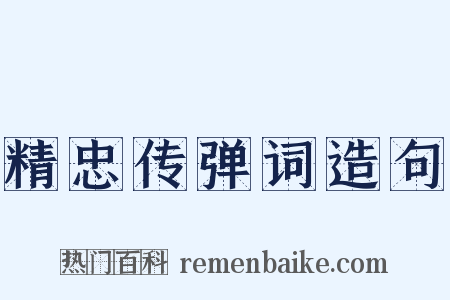 精忠传弹词造句是什么意思的图片
